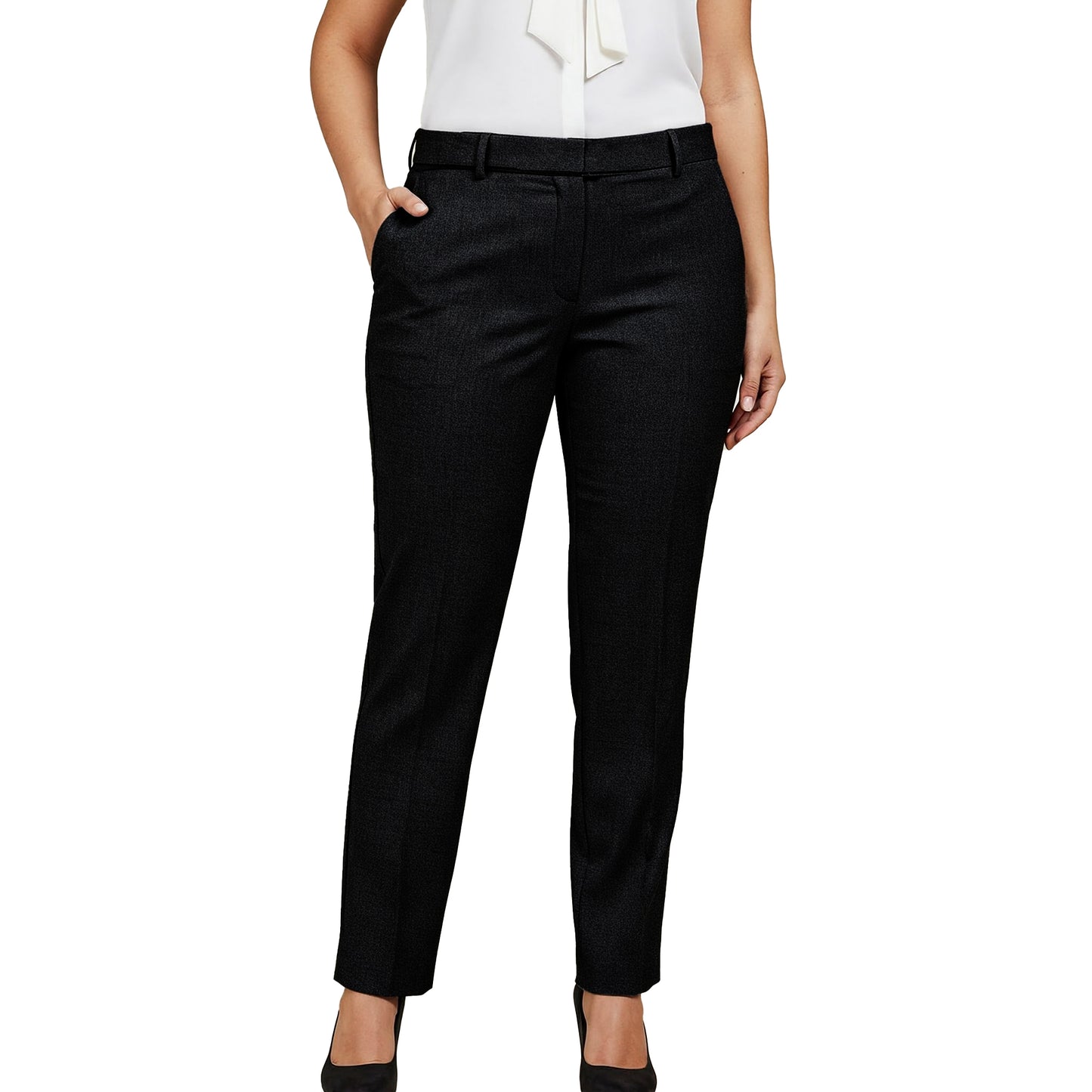 Female Trousers For Ankle Length Black
