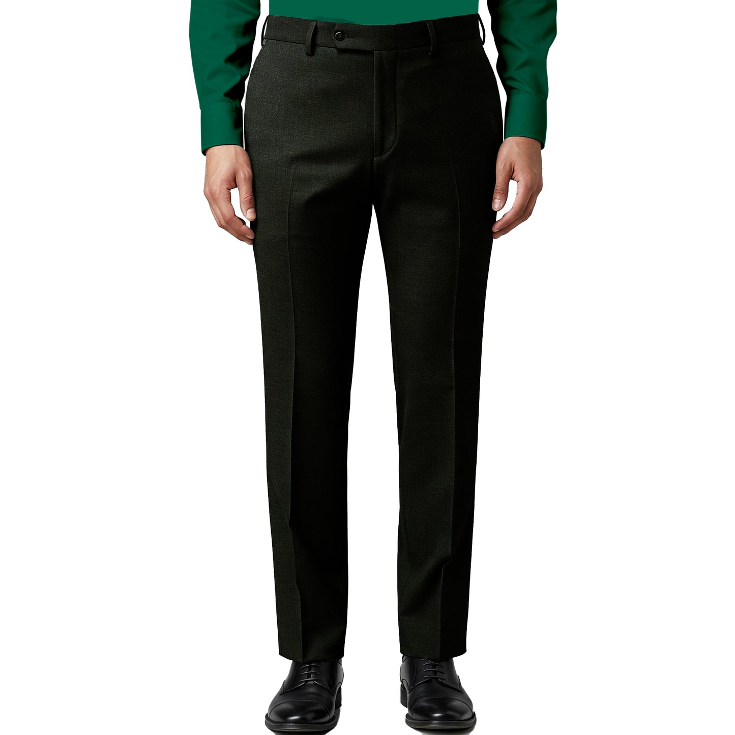 Male Trousers Ankle Length Black